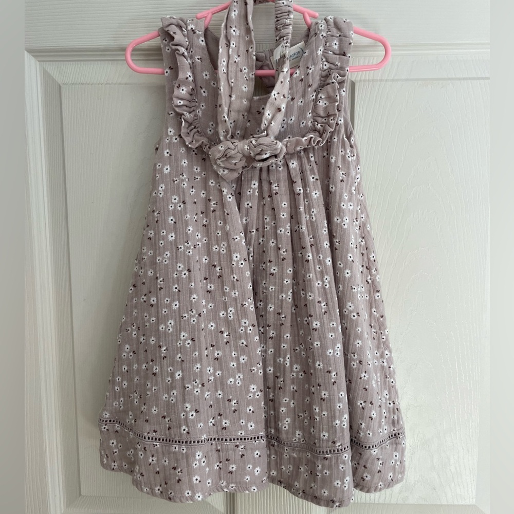 NWOT Toddler Floral Kids Dress with matching headband